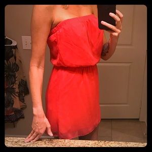 Fuchsia Strapless Summer Dress